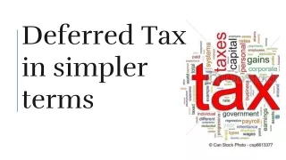 Deferred Tax in simpler terms