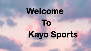 welcome welcome to to kayo sports kayo sports