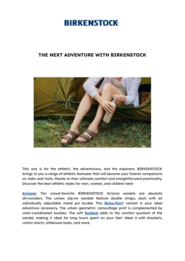 the next adventure with birkenstock