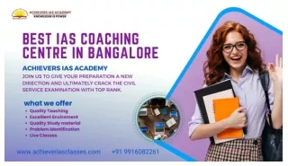 Best IAS Coaching Centre In Bangalore