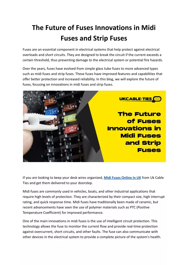 the future of fuses innovations in midi fuses