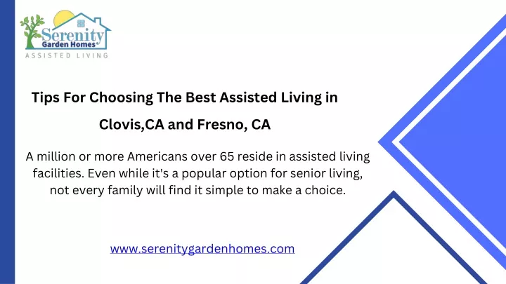 tips for choosing the best assisted living