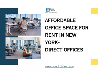 Affordable Office Space For Rent in New York- Direct Offices