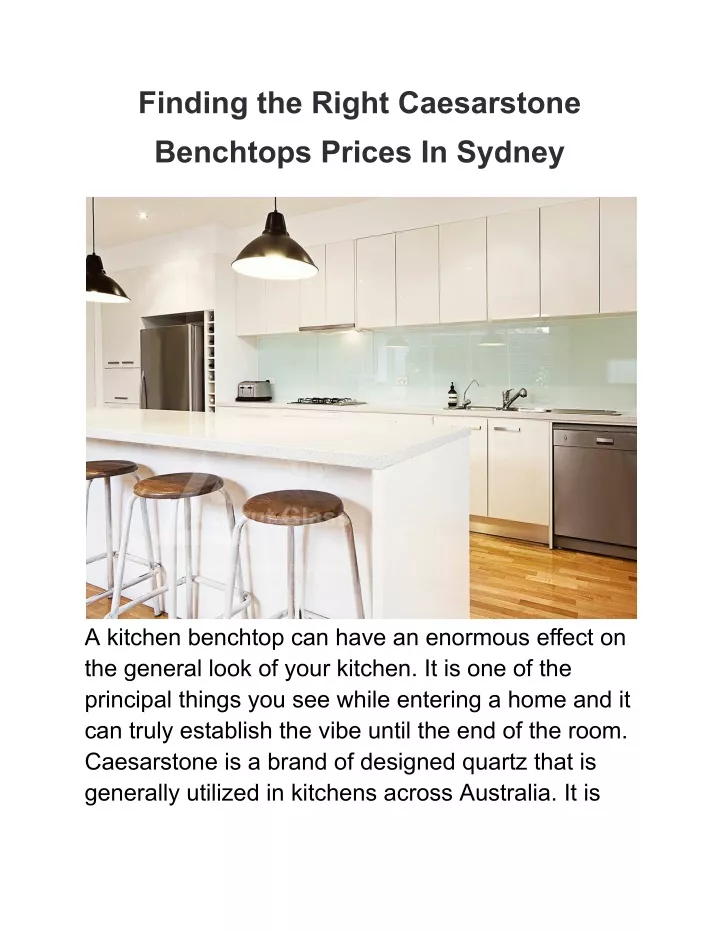 finding the right caesarstone benchtops prices