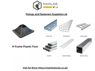 Fixings and fasteners Suppliers UK