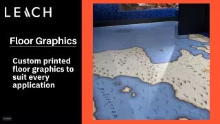 Custom Floor Graphics  G-floor, Printed vinyl flooring  Leach