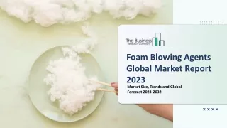 foam blowing agents global market report 2023