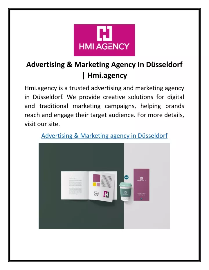 advertising marketing agency in d sseldorf