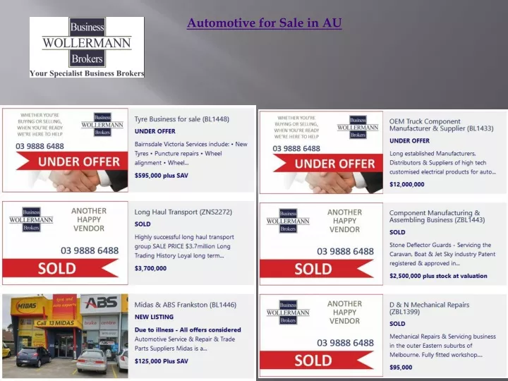 automotive for sale in au