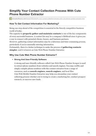 simplify your contact collection process with