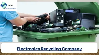 Electronics Recycling Company in California - Recycle Your Old IT Assets
