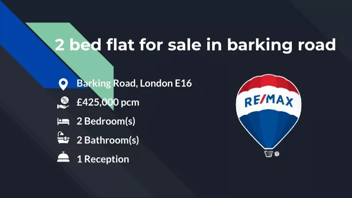 2 bed flat for sale in barking road