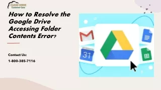 How to Resolve the Google Drive Accessing Folder Contents Error