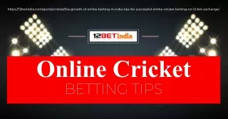 Master Online Cricket Betting with 12BET India's Expert Tips!