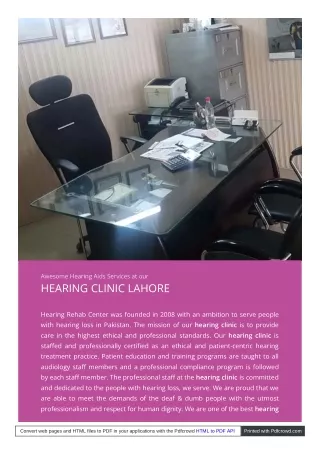 Hearing Aid Price In Pakistan _hearing rehab cente