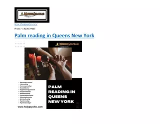 Palm reading in Queens New York - holypsychic