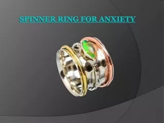Spinner Ring For Anxiety