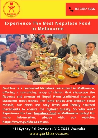Experience The Best Nepalese Food in Melbourne