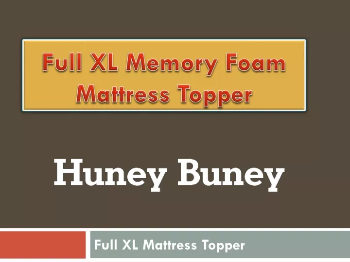 full xl memory foam mattress topper