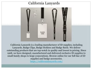 California Lanyards