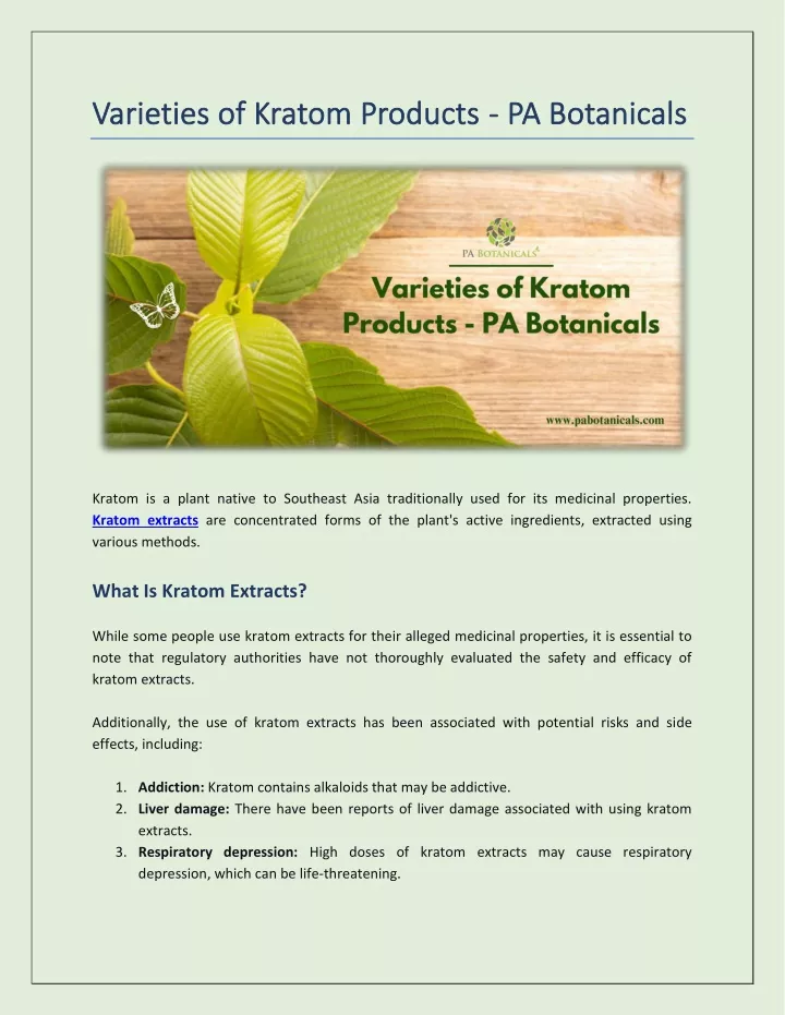 varieties of kratom products varieties of kratom