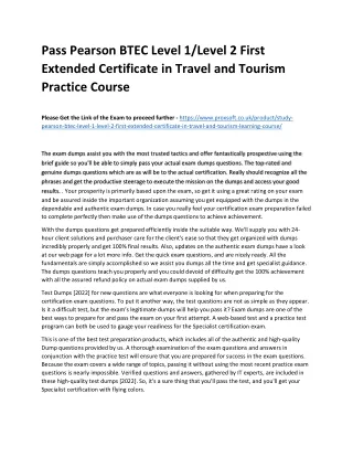 pass pearson btec level 1 level 2 first extended