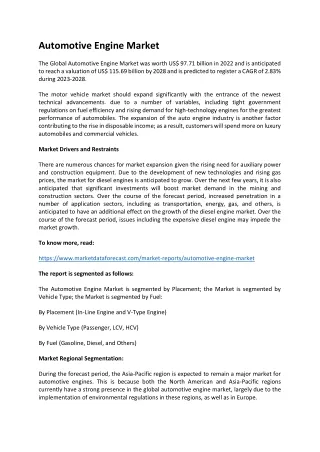 automotive engine market