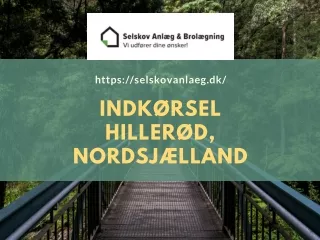 Indkørsel Hillerød, Nordsjælland