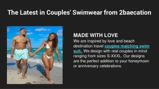 The Latest in Couples' Swimwear from 2baecation