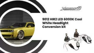 9012 hir2 led 6000k cool white headlight