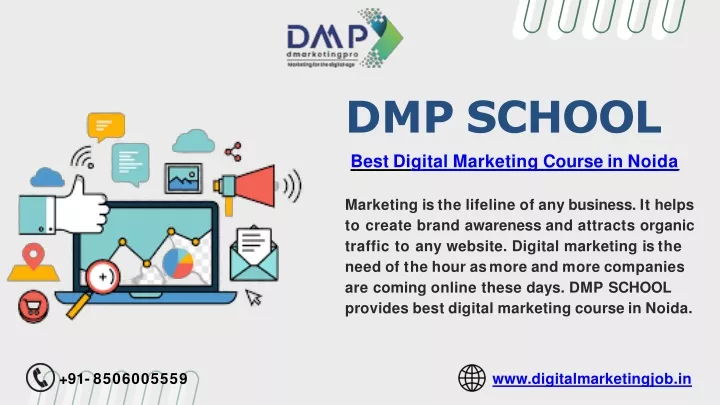 dmp school best di gital marketing course in noida