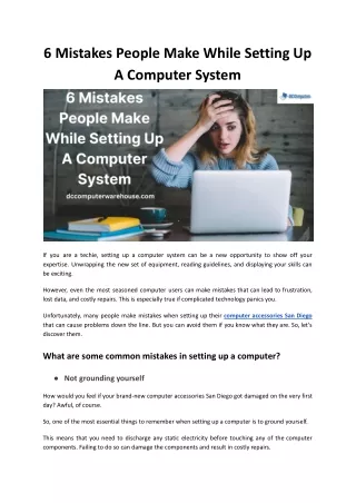 6 mistakes people make while setting