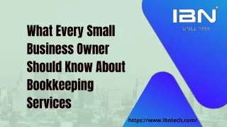 What Every Small Business Owner Should Know About Bookkeeping Services