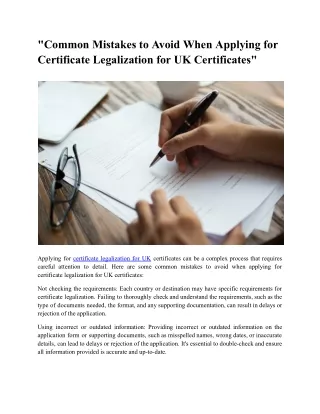 Common Mistakes to Avoid When Applying for Certificate Legalization for UK Certificates.docx