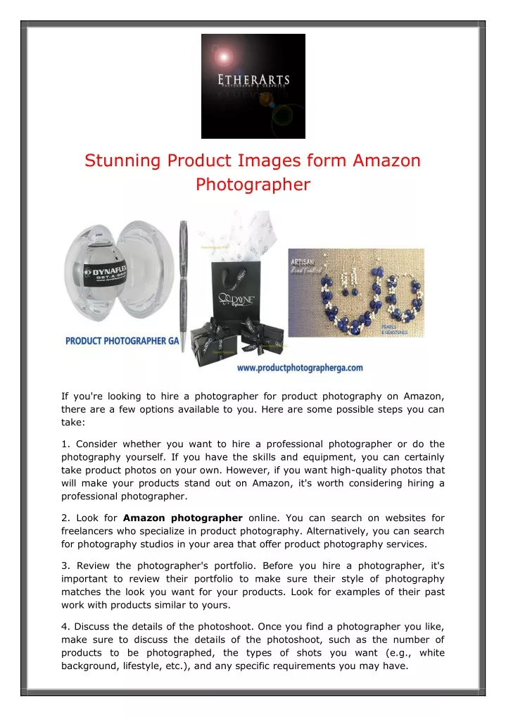 stunning product images form amazon photographer