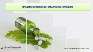homeopathic remedies and diet tips to control