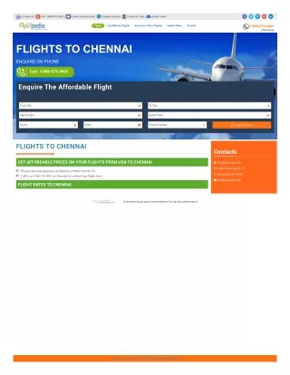 Travel to Chennai from USA with Flyopedia - Hassle-Free Booking