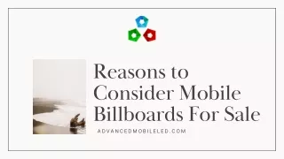 reasons to consider mobile billboards for sale