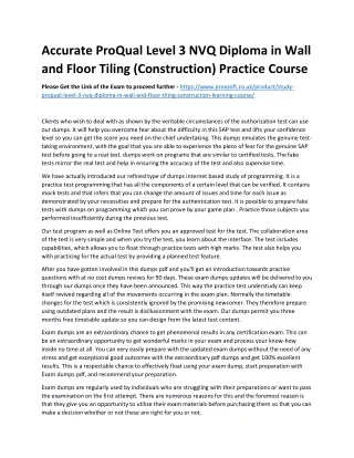 accurate proqual level 3 nvq diploma in wall