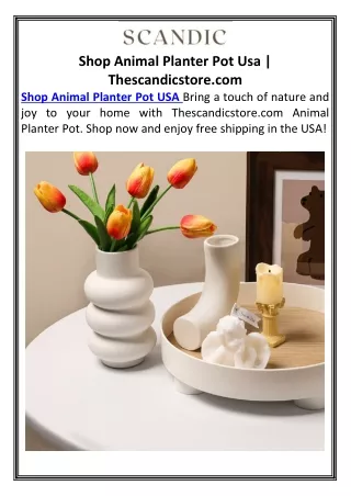 Shop Animal Planter Pot Usa | Thescandicstore.com