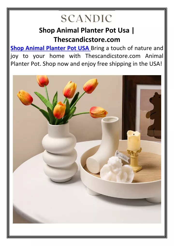 shop animal planter pot usa thescandicstore