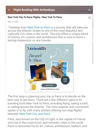 New York City To Paris Flights | New York To Pari