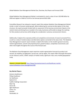global radiation dose management market size