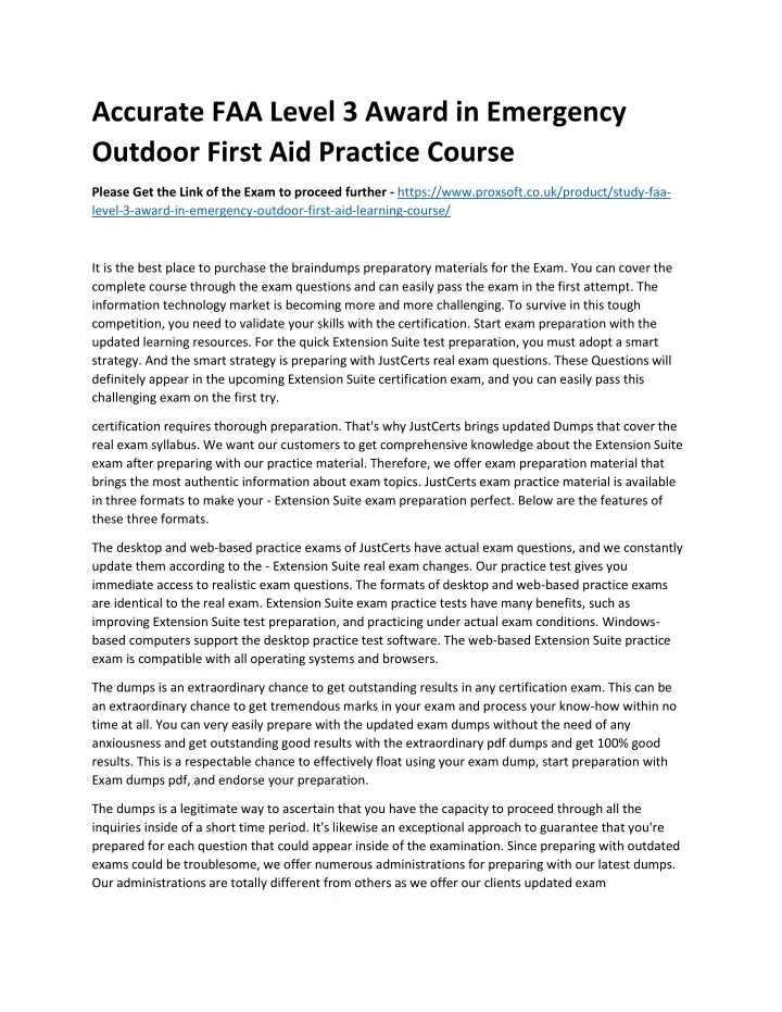 accurate faa level 3 award in emergency outdoor