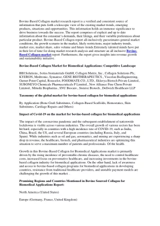 bovine based collagen market research report