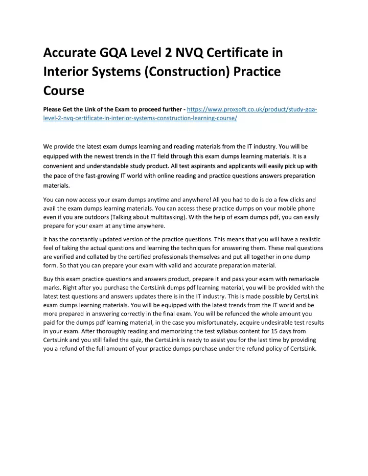 accurate gqa level 2 nvq certificate in interior