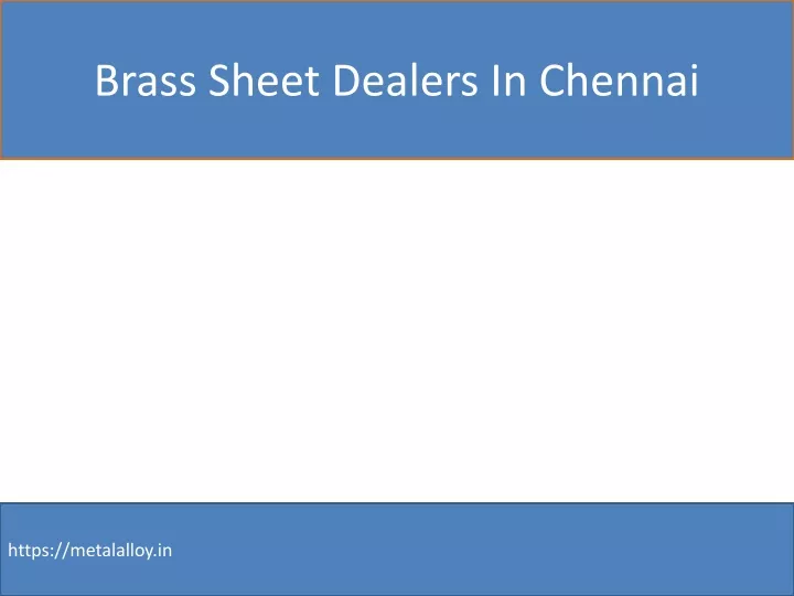 brass sheet dealers in chennai