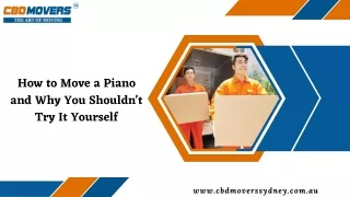 How to Move a Piano and Why You Shouldn't Try It Yourself
