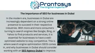 The importance of SEO for businesses in Dubai