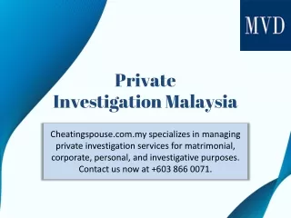 Private Investigation Malaysia